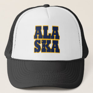 Alaskan-Flaggentext Truckerkappe