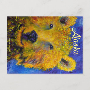 Alaskan Flüchtige Blick-a-Bar Postkarte