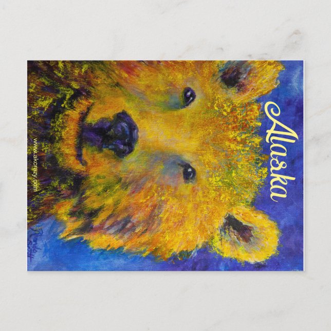 Alaskan Flüchtige Blick-a-Bar Postkarte (Vorderseite)