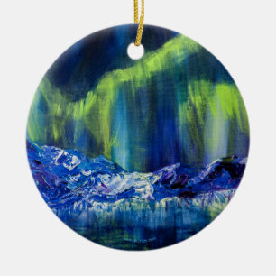 Alaskan Glacial Reflections Keramik Keramik Ornament
