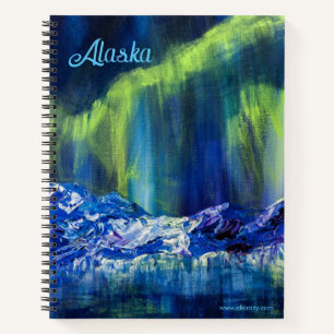 Alaskan Glacial Reflections Spiralnotebook 8.5x11 Notizbuch