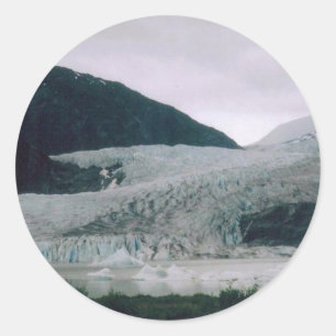 Alaskan Glacier Runder Aufkleber