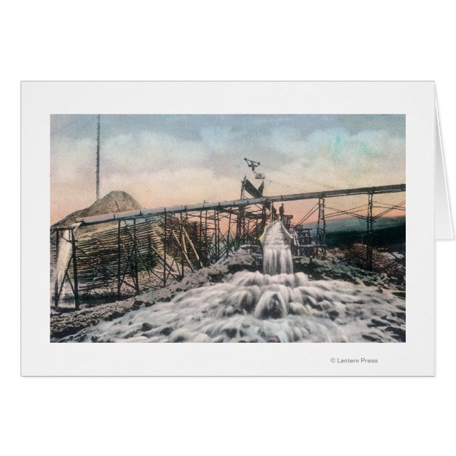 Alaskan Gold Mining Operation Sluice Box (Vorderseite (Horizontal))