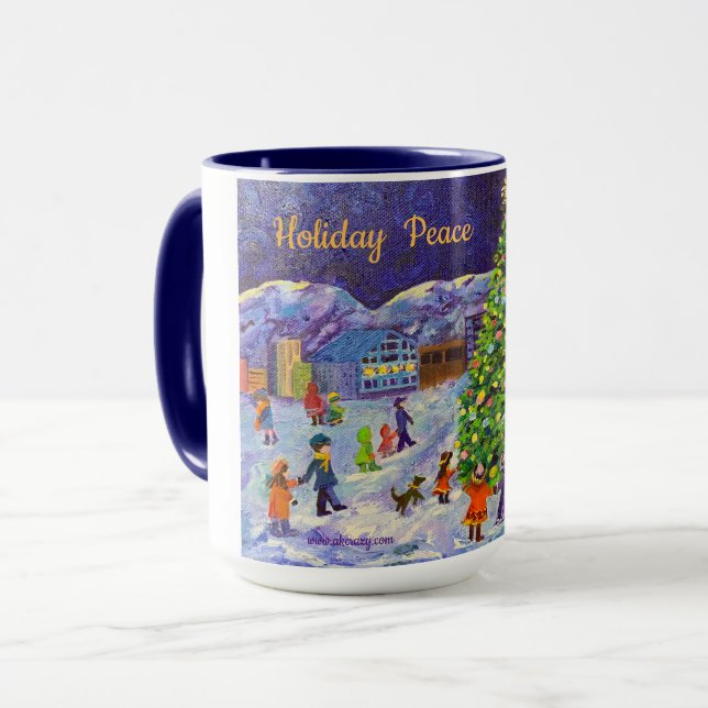 Alaskan Holiday Peace Tasse (Vorderseite Links)