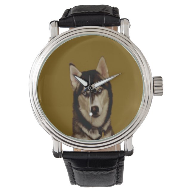 ALASKAN HUSKY DOG LOVER ARMBANDUHR (Vorderseite)