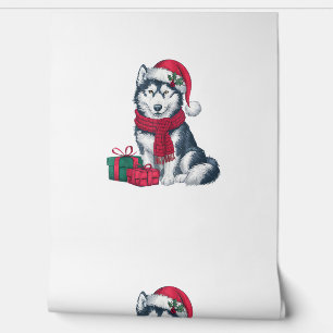 Alaskan Husky Dog Weihnachtsgebäck Party Weihnacht Tapete