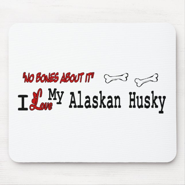 Alaskan Husky Lovers Apparel Gifts Mousepad (Vorne)