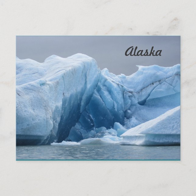 Alaskan Iceberg Postcard Postkarte (Vorderseite)