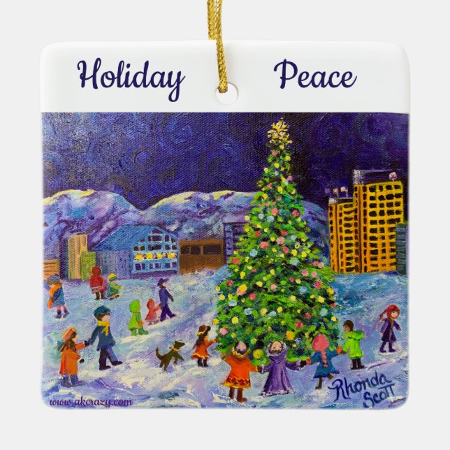 Alaskan Keramik Ornament (Vorderseite)