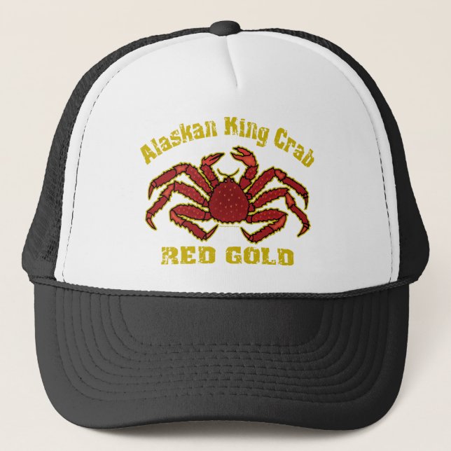 ALASKAN KING CRAB RED GOLD TRUCKERKAPPE (Vorderseite)