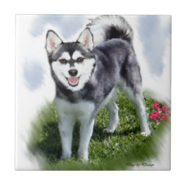 Alaskan Klee Kai Art Fliese