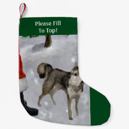Alaskan Klee Kai Christmas Kleiner Weihnachtsstrumpf