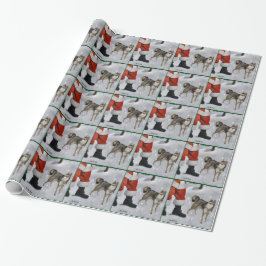 Alaskan Klee Kai Christmas Merry Geschenkpapier