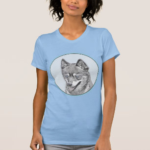 Alaskan Klee Kai Painting - Niedliche Original Dog T-Shirt