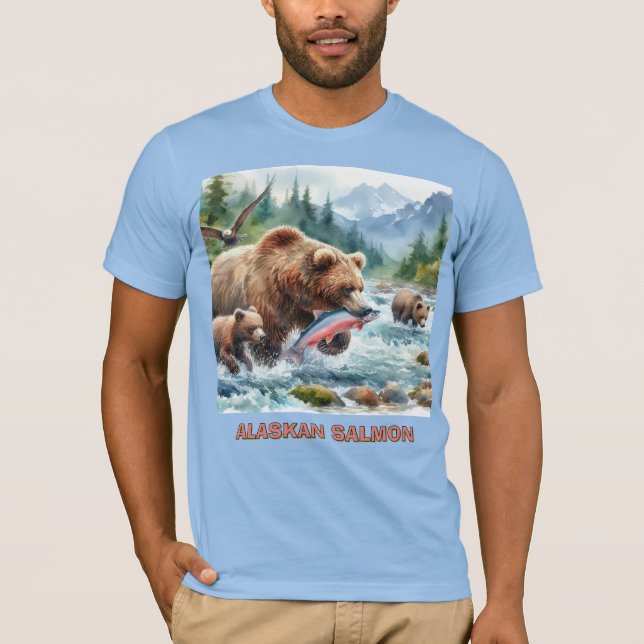 Alaskan Lmon Grizzly Bar Mens T - Shirt (Vorderseite)