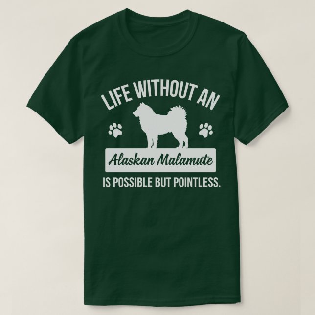 Alaskan Malamute 1 T-Shirt (Design vorne)