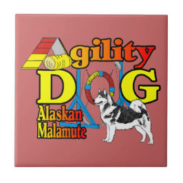 Alaskan Malamute Agility Fliese