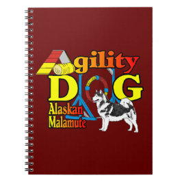 Alaskan Malamute Agility Notizblock