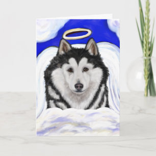 Alaskan Malamute Angel Karte