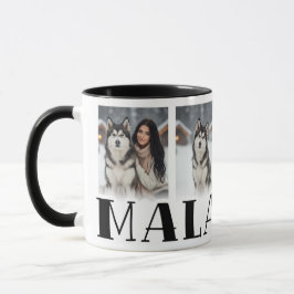 Alaskan Malamute Benutzerdefiniertes Foto für Hund Tasse