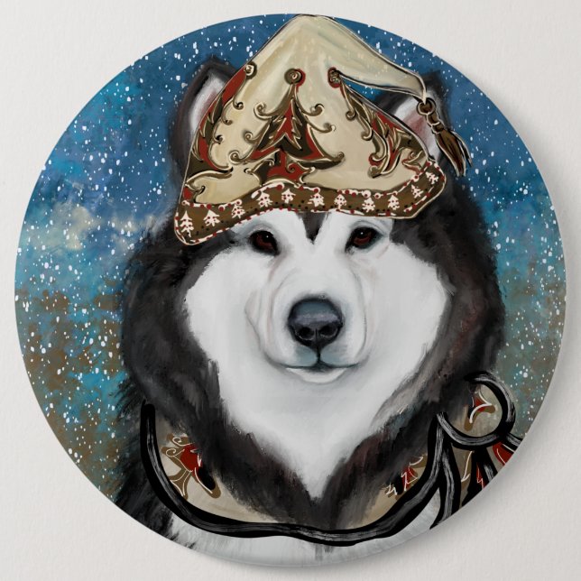 Alaskan Malamute Button (Vorderseite)