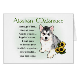 Alaskan Malamute Cards
