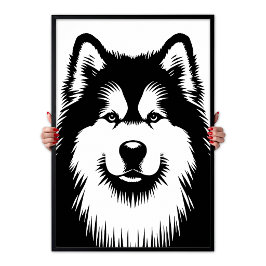 Alaskan Malamute Chic & Stunning Pop Art Poster