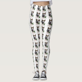 Alaskan Malamute Christmas Leggings
