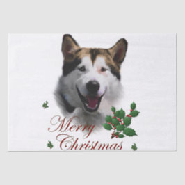 Alaskan Malamute Christmas Seidenpapier