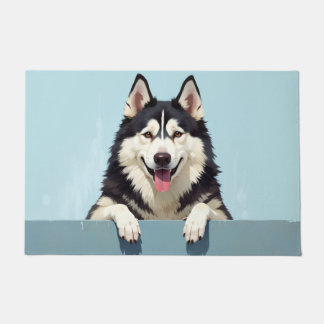 Alaskan Malamute Dog Art Fußmatte