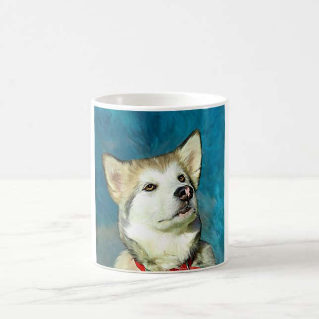 Alaskan Malamute Dog Art Kaffeetasse (Mittel)