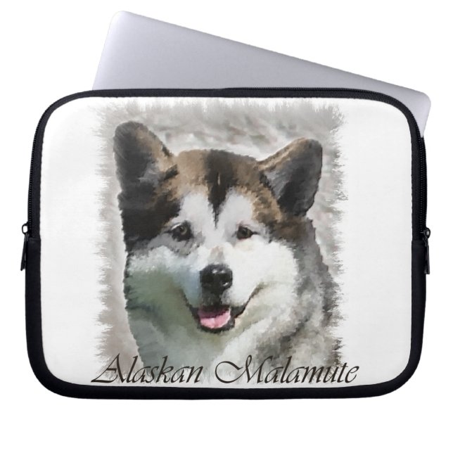 Alaskan Malamute Dog Art Laptopschutzhülle (Vorderseite)