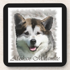Alaskan Malamute Dog Art Untersetzer