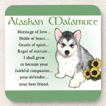 Alaskan Malamute Dog Art
