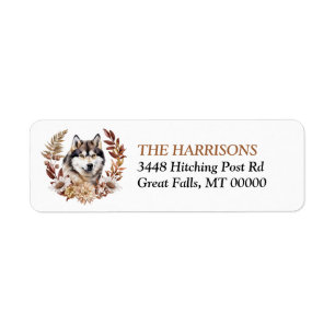 Alaskan Malamute Dog Herbstkranz