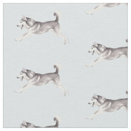 Alaskan Malamute Dog Kunstwerk Stoff