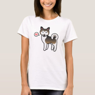 Alaskan Malamute Dog Liebe T-Shirt