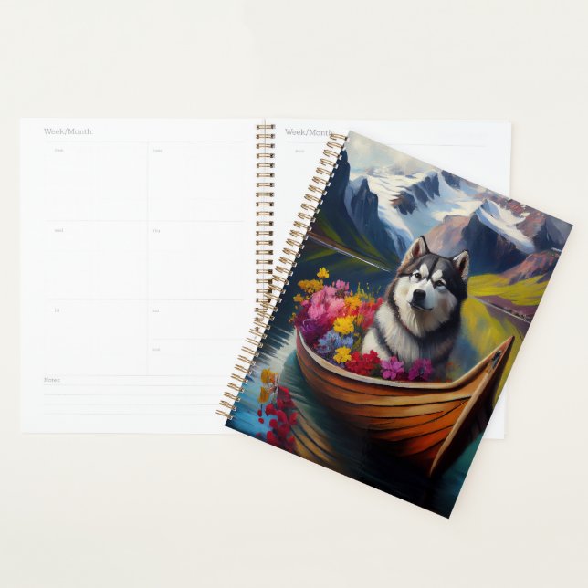 Alaskan Malamute Dog on Paddle: Ein Landschaftlich Planer (Anzeige)