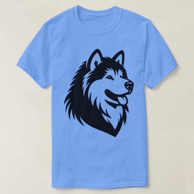 Alaskan Malamute Dog T-Shirt (Design vorne)