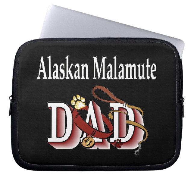 Alaskan Malamute Dog Vater Laptopschutzhülle (Vorderseite)
