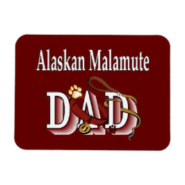 Alaskan Malamute Dog Vater Magnet
