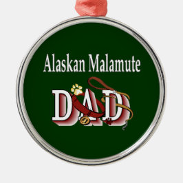 Alaskan Malamute Dog Vater Ornament Aus Metall