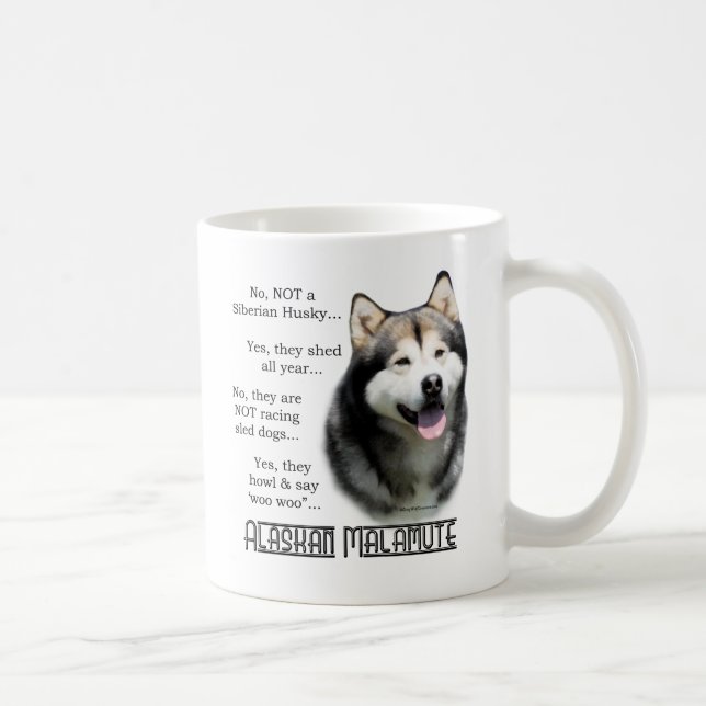 Alaskan Malamute FAQ Tasse (Rechts)