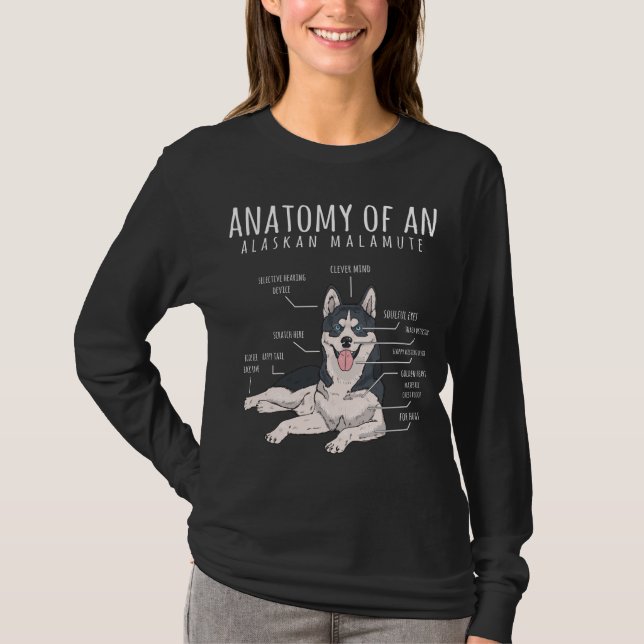 Alaskan Malamute Funny Dog Owner T-Shirt (Vorderseite)