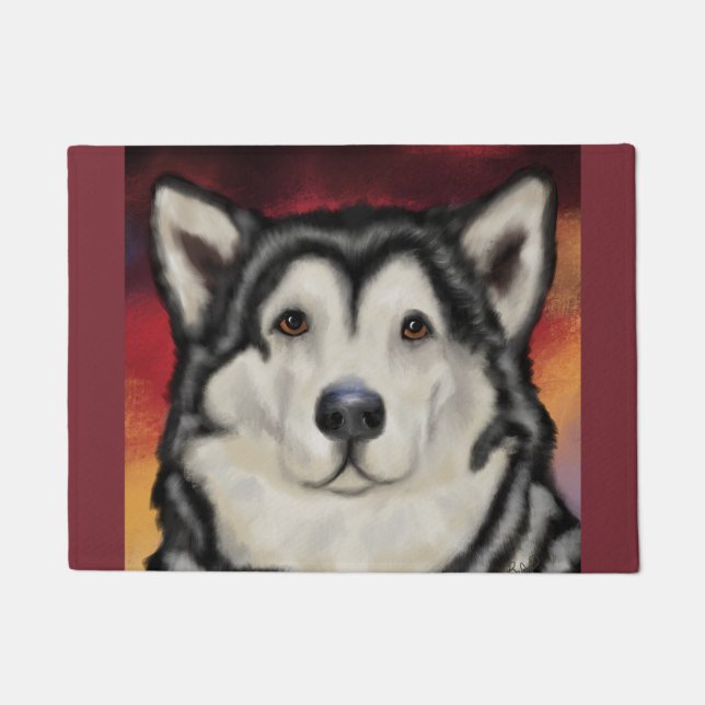 Alaskan Malamute Fußmatte (Vorderseite)