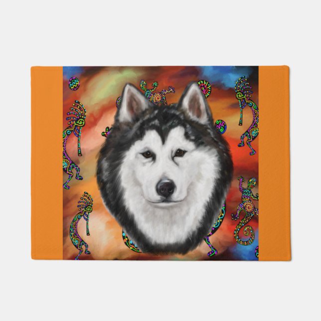 Alaskan Malamute Fußmatte (Vorderseite)