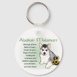 Alaskan Malamute Geschenke Schlüsselanhänger