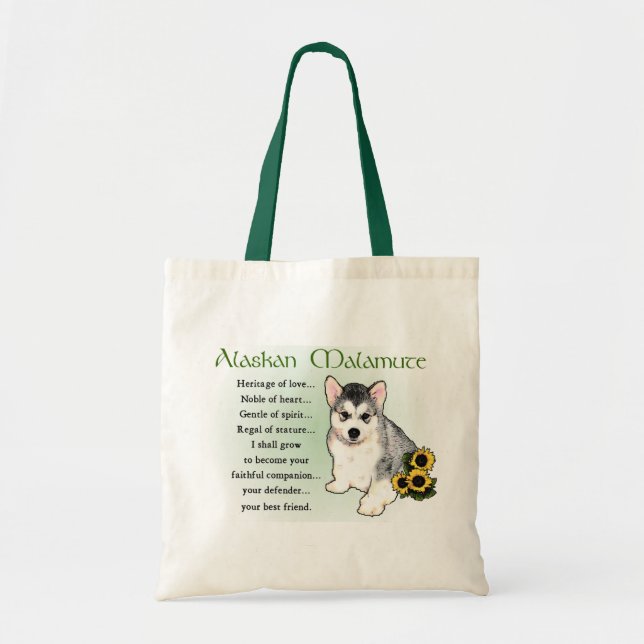 Alaskan Malamute Geschenke Tragetasche (Vorne)