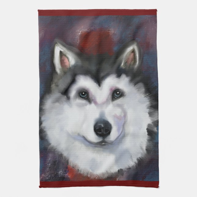 ALASKAN MALAMUTE GESCHIRRTUCH (Vertikal)