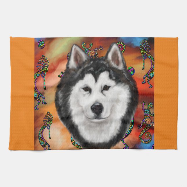 ALASKAN MALAMUTE GESCHIRRTUCH (Horizontal)